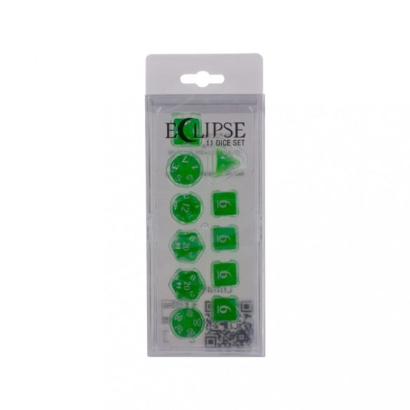 Eclipse Lime Green 11 Dice Set