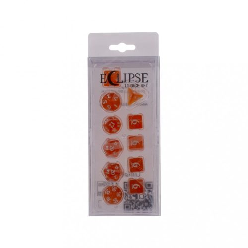 Eclipse Pumpkin Orange 11 Dice Set