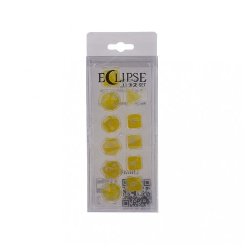 Eclipse Lemon Yellow 11 Dice Set