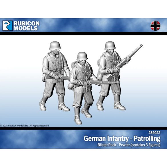 German Infantry - Patrolling - Pewter
