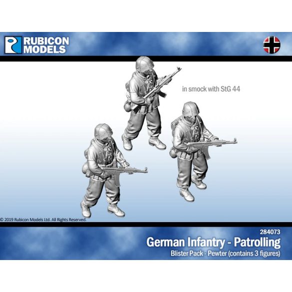 Germans in Smocks with StG44 - Patrolling - Pewter