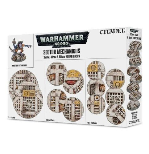 Sector Mechanicus: Industrial Bases / 32mm, 40mm, 65mm Round Bases