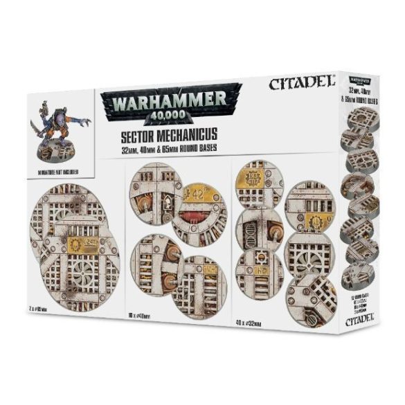 Sector Mechanicus: Industrial Bases / 32mm, 40mm, 65mm Round Bases