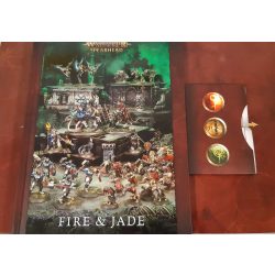   SKAVENTIDE bontás -Skaventide Fire&Jade Spearhead könyv + kártya 