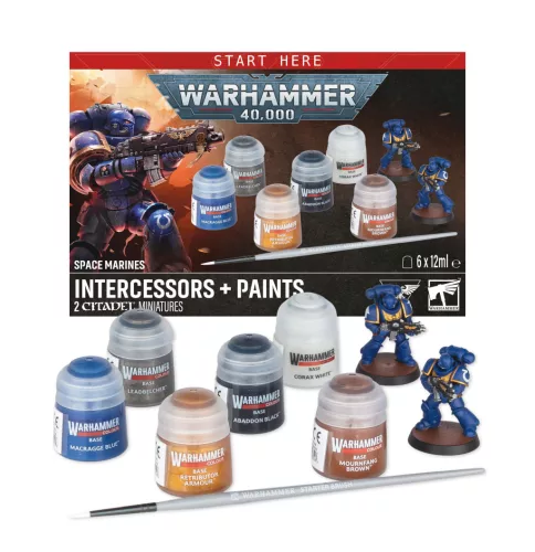 SPACE MARINE INTERCESSORS + PAINTS