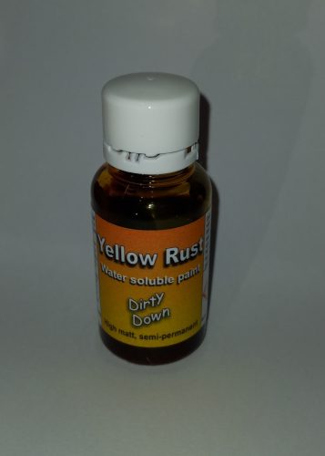 Water Soluble Paint - Yellow Rust Effect – small 25ml pot