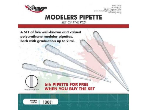 Tools - Modellers Pipettes 2ml (5+1 Pcs)