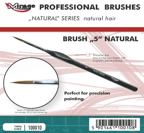 Mirage Hobby Brush - Natural Size 5 - 100010