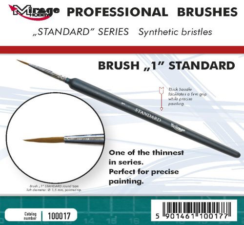 Mirage Hobby Brush - Standard Size 1 - 100017