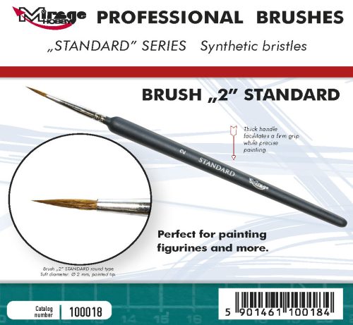 Mirage Hobby Brush - Standard Size 2 - 100018