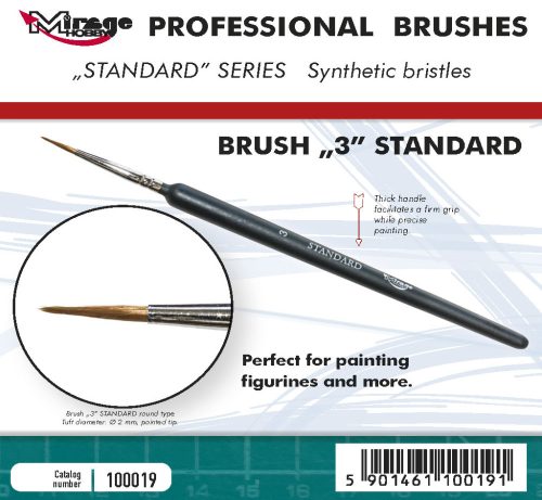 Mirage Hobby Brush - Standard Size 3 - 100019