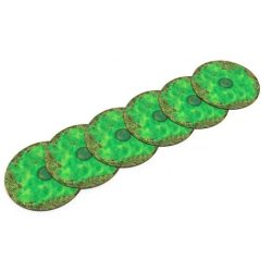 Rubber zones for Warhammer 40k - Toxic - 6 pcs