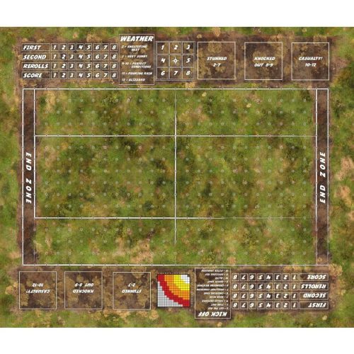 Blood Bowl - Grassland 39" x 34" / 101cm x 86cm - single-sided rubber mat