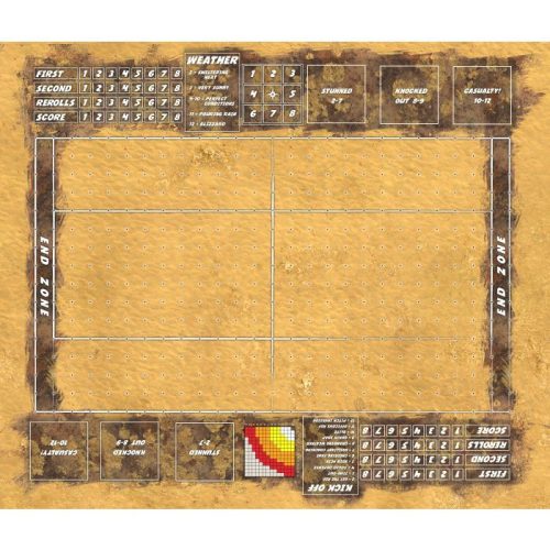 Blood Bowl - Sandy Desert 39" x 34" / 101cm x 86cm - single-sided rubber mat