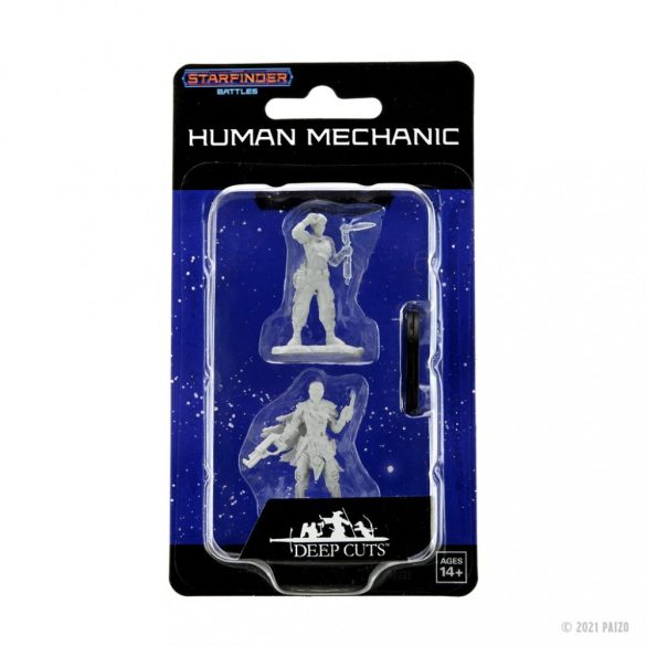 Human Mechanic : Starfinder Battles Deep Cuts Unpainted Miniatures 