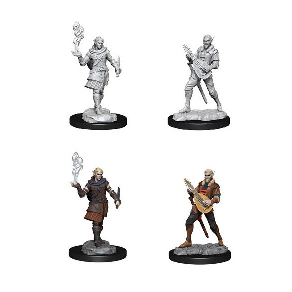 Pallid Elf Rogue and Bard Male: Critical Role Unpainted Miniatures