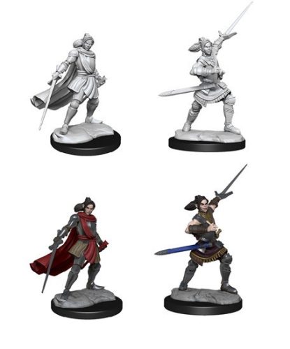 Half-Elf Paladin Xhorhas Female: Critical Role Unpainted Miniatures