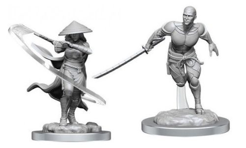 Kaito Shizuki & The Wanderer- Magic: The Gathering Unpainted Miniatures 