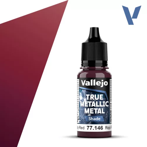 TRUE METALLIC METAL SHADE 146-18ML RUBY RED 