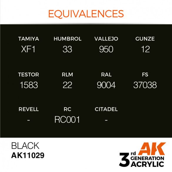 Black 17ml - AK11029 - Intense