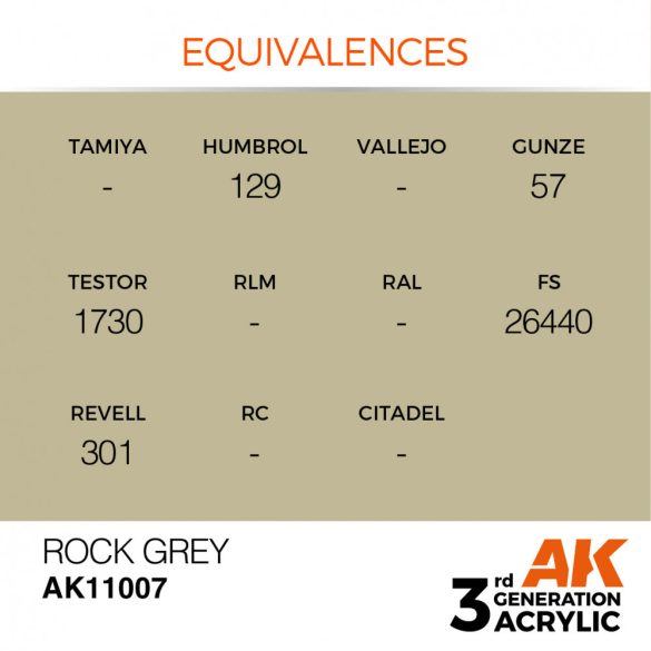 Rock Grey 17ml - AK11007 - Acrylic