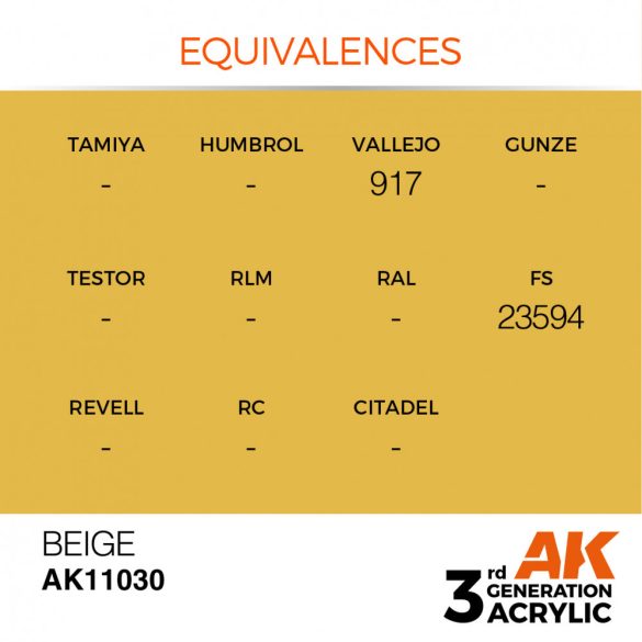 Beige 17ml - AK11030 - Acrylic