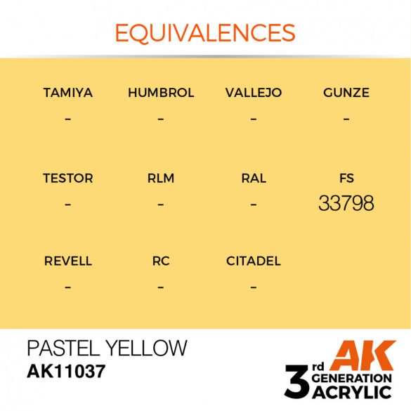 Pastel Yellow 17ml - AK11037 - Pastel
