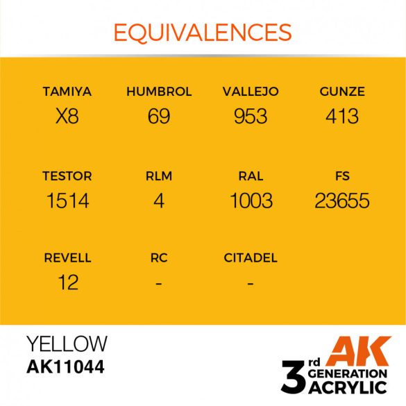 Yellow 17ml - AK11044 - Acrylic