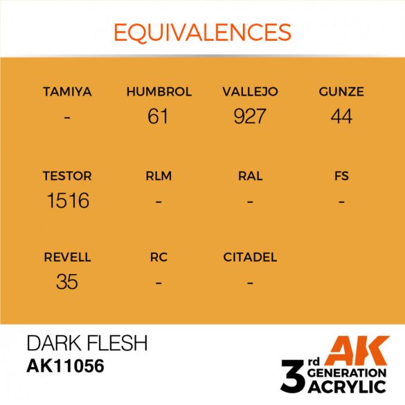 Dark Flesh 17ml - AK11056 - Acrylic