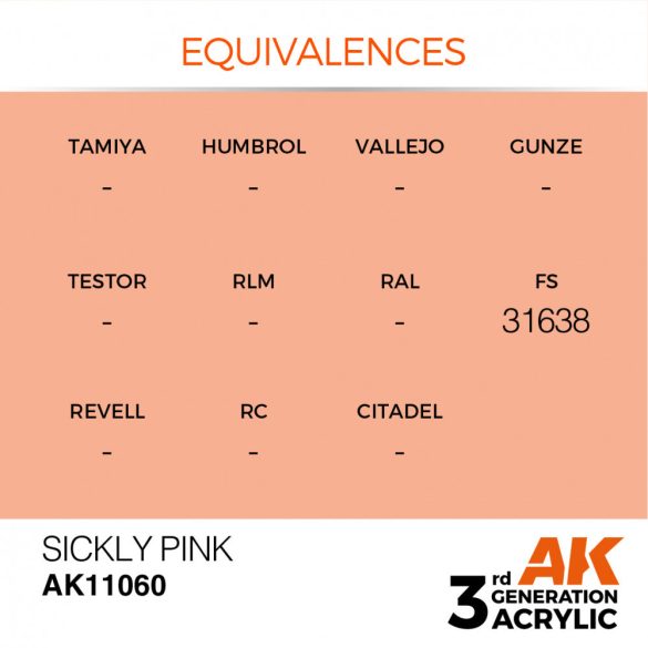 Sickly Pink 17ml - AK11060 - Acrylic