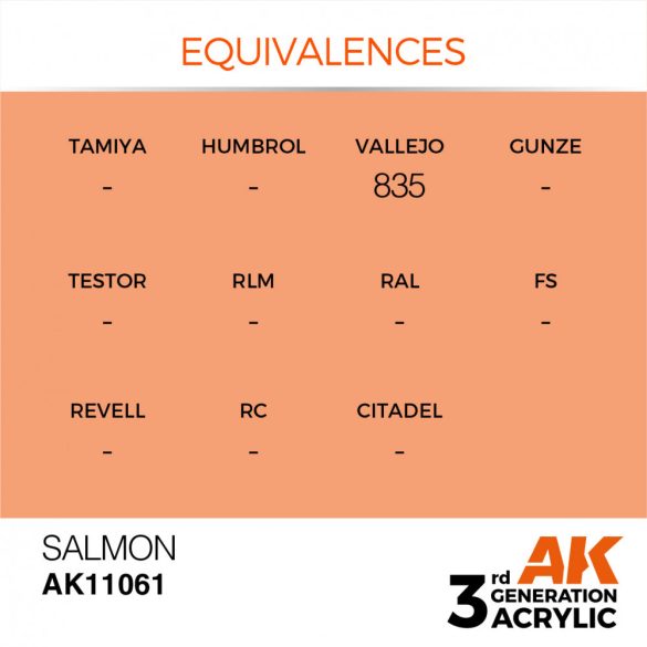 Salmon 17ml - AK11061 - Acrylic