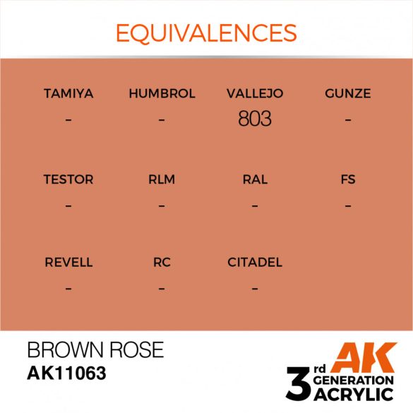 Brown Rose 17ml - AK11063 - Acrylic