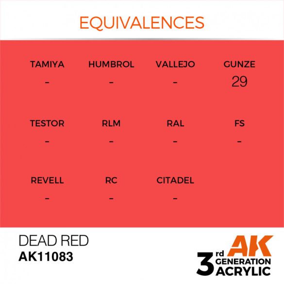 Dead Red 17ml - AK11083 - Acrylic