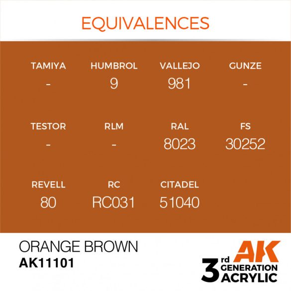 Orange Brown 17ml - AK11101 - Acrylic