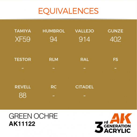 Green Ochre 17ml - AK11122 - Acrylic