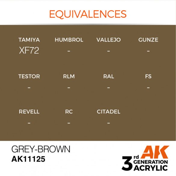 Grey-Brown 17ml - AK11125 - Acrylic