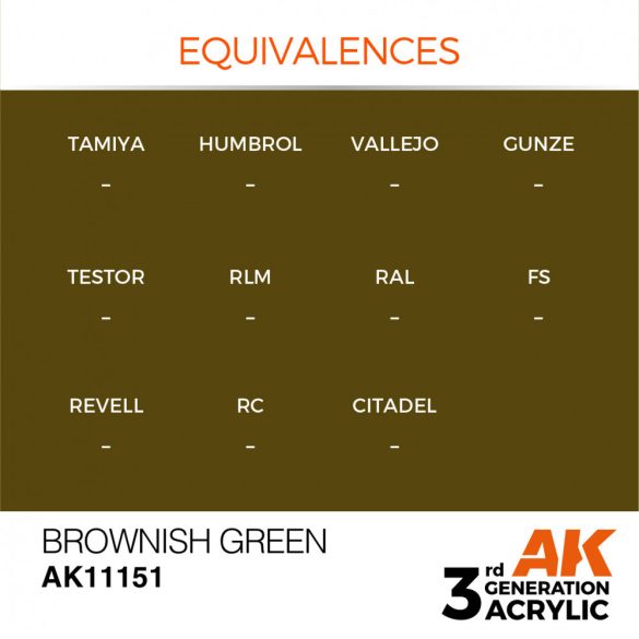 Brownish Green 17ml - AK11151 - Acrylic