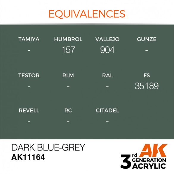 Dark Blue-Grey 17ml - AK11164 - Acrylic