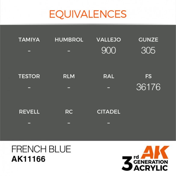 French Blue 17ml - AK11166 - Acrylic