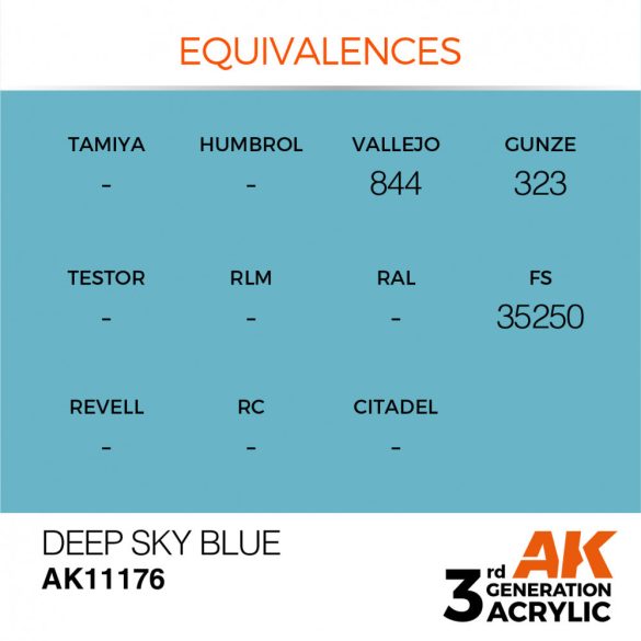 Deep Sky Blue 17ml - AK11176 - Acrylic