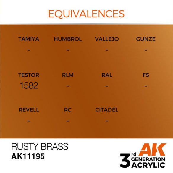 Rusty Brass - Metallic 17ml - AK11195 - Metallic