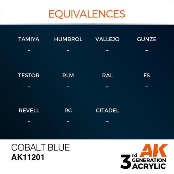 Cobalt Blue - Metallic 17ml - AK11201 - Metallic