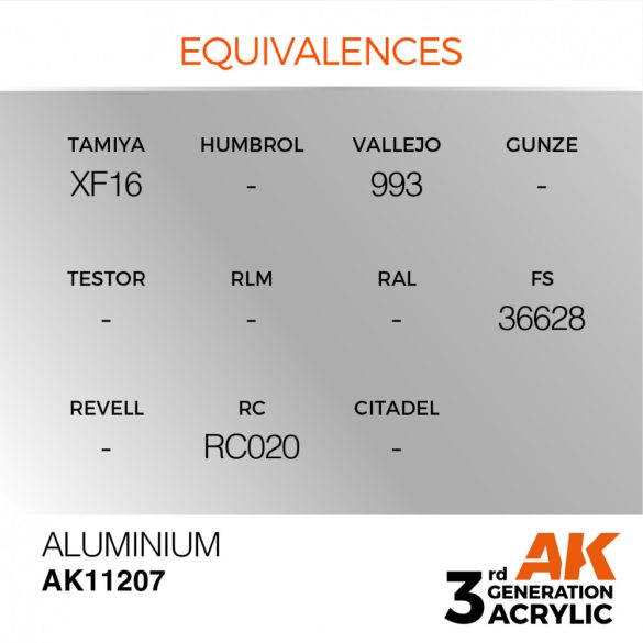 Aluminium - Metallic 17ml - AK11207 - Metallic