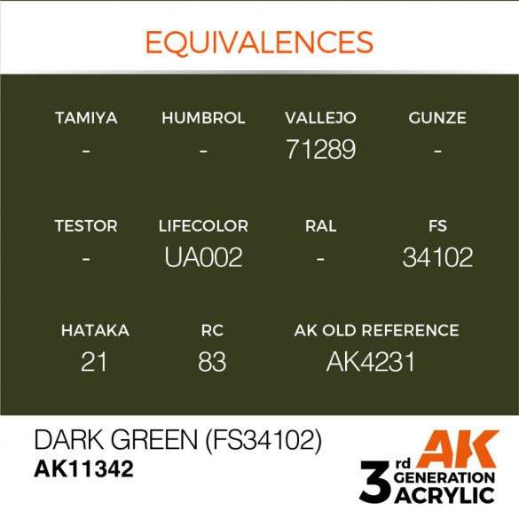 Dark green FS34102 - AK11342 - AFV