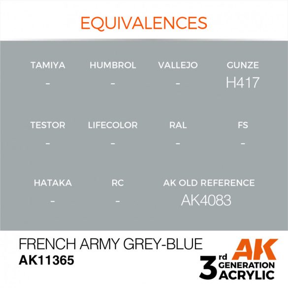 French Army Grey-Blue - AK11365 - AFV