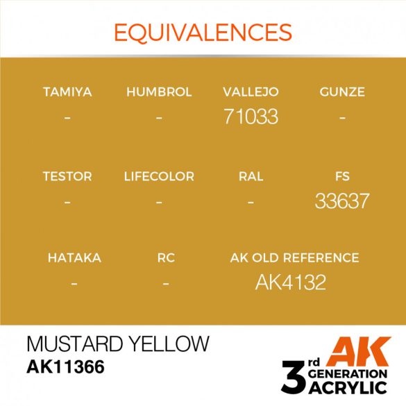 Mustard Yellow - AK11366 - AFV