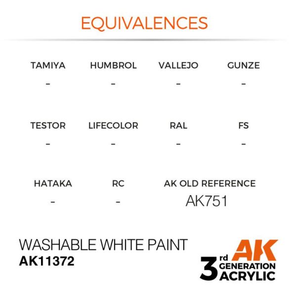 Washable White Paint - AK11372 - AFV