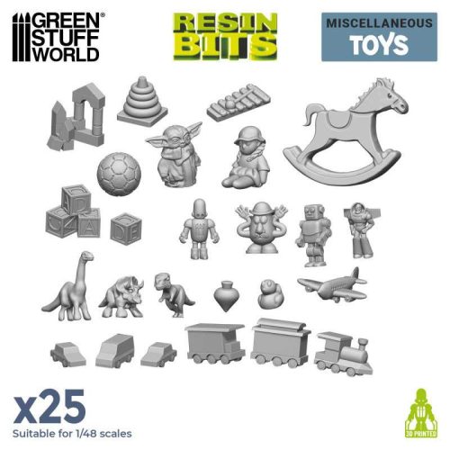 3D printed set - Children Toys Resin Set