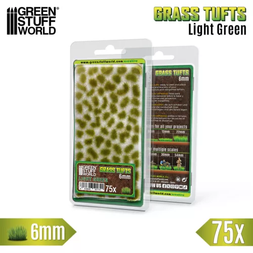 Static Grass Tufts 6 mm - Light Green