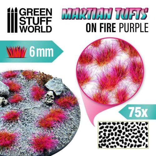 Martian Tufts 6mm - ON FIRE PURPLE